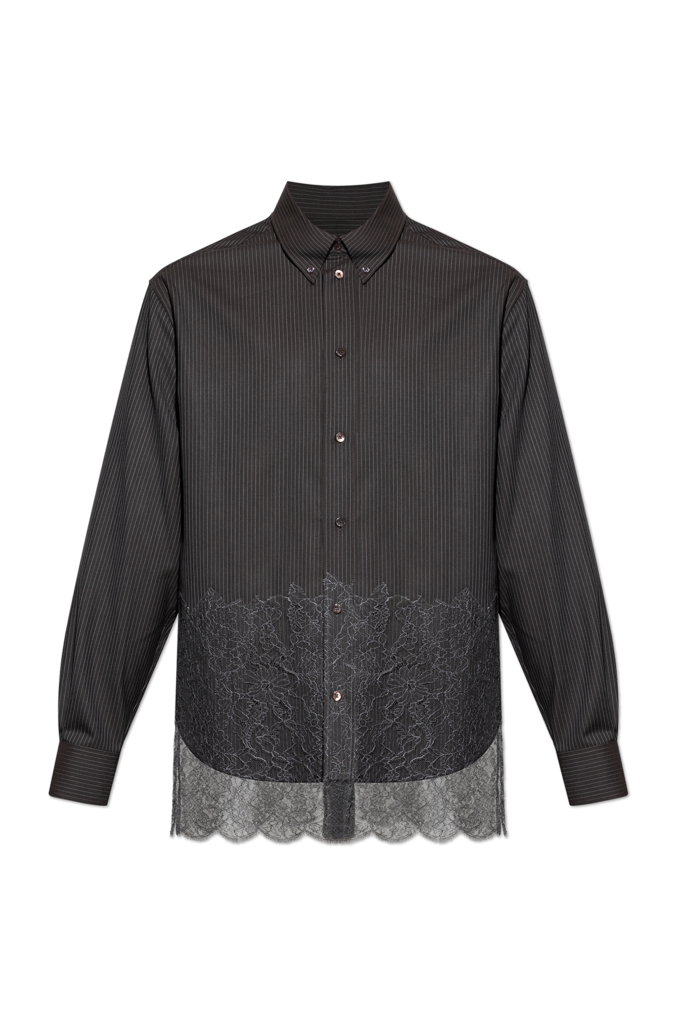 Black Shirt with lace trim Fendi - Vitkac France